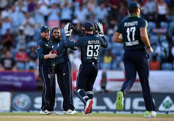 England hit record -sixes  against Windies