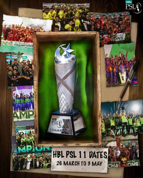 PCB Announces PSL 11 Dates 2026 and Auction Schedule for Two New Teams